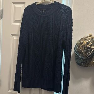 J. Crew Heavy Knit Sweater Navy